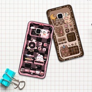 Samsung A9 Pro / C9 Pro Case With Brown Bear Pattern, cute Pink, Beautiful hot trend