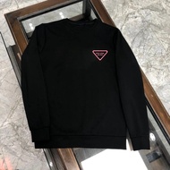 3Z4H1 PRADA821 2025 New Style Chest Classic Letter LOGO Men Women Couples Casual Round Neck Sweatshi