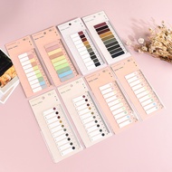 PET Loose-leaf Index Stickers Morandi Color Post It Sticky Note Color Student N Times, Solid Color S