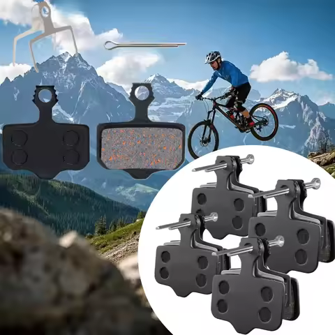4/6/8 Pairs Bicycle Brake Pads Semi-Metallic Bike Disc Brake Pads Cycling Part Bicycle Hydraulic Dis