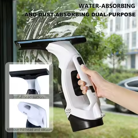 Wireless Electric Window Cleaner USB Rechargeable Vacuum Cleaner Glass Wiper Window Cleaning Kit For