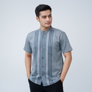 KEMEJA AZ ZIKRA Shirt Adultkoko Almir Motif Short Sleeve Shanghai Collar Size ML XL AZ09