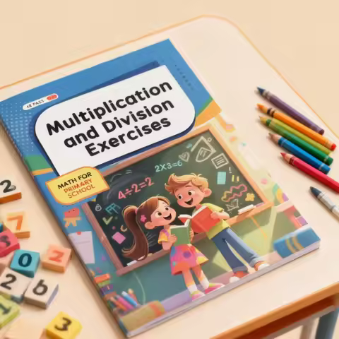 48 Pages, Multiplication and Division Math Problems, Math Exercises, Math Specific Training, Arithme