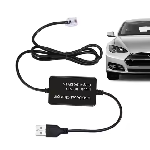 USB To Rj11 Plug Cable USB To Rj11/DC 3.5 Radar Detector Power Cable Thickened USB Plug Connect To C