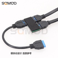 Computer Motherboard USB3.0 Extension Cable 19-pin Port Pci-e-pin pin One Point Two 20-pin 1 Point 2