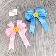 Set of 20 high-quality colorful 6-pointed silk bows with feng shui lucky coins, outstanding luxury g