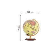 In Stock 20/25Cm Retro LED World Earth Globe Map 360 Degree Rotating World Geography Map All In Engl