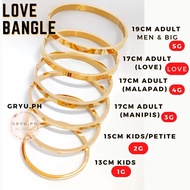 Gryu.ph Love Bangle Stainless Gold Bangle Hypo-Allergenic Men &amp; Women Accessories