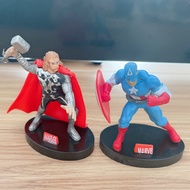 2 Style 10cm Marvel Avengers Black Panther Thanos Ironman Spiderman Captain American Hulk Figure Model Toys