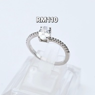 Cincin Perempuan Perak Original 925 (Silver Ring 925) (Cincin batu ) (Cincin Moden) #Warna batu boleh pilih pm seller