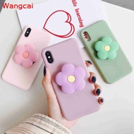 OPPO R17 Pro R15 R15X K1 R11S R11 Plus Case Flower Holder Stand Finger Ring Cute Floral Silicone Soft TPU Case Cover