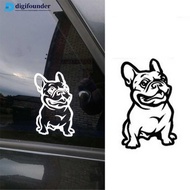 DIGIFOUNDER 1Pc Cute Adhesive Custom 3D Car Sticker French Bulldog Dog/Pet Vinyl Car Decal Decor B8I
