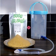 Full Combo set of 1200ml heat-sensing ENEMA infusion bottle + 500g ENEMA COFFEE GERSON ENEMA infusio