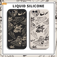 Vivo 1716 1718 1723 1724 1726 1713 1714 1732 Vivo Y79 Y75 V9 Y71 Y69 Y81 CASE Straight Edge Liquid Silicone Case Graffiti Phone Case