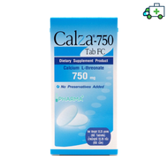 (Lot ใหม่ หมดอายุ 10/2026) CalZa แคลซ่า แคลเซียม แอล- ทรีโอเนต 750 mg.ชนิดเม็ด   60 เม็ด [Pharmalife