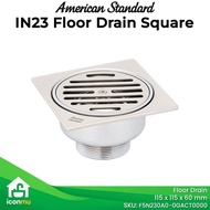 American Standard Floor Drain Square IN23 Chrome Finish 115x115 11.5cm F5N230A0-0GACT0000