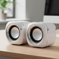 WANPX Wired Small Speaker, High Volume Portable Speaker Wired, Subwoofer AUX Audio Mini Hifi Stereo 