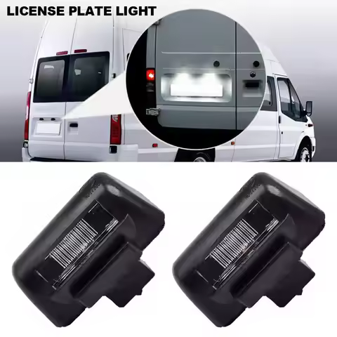For Ford Transit MK5 MK6 MK7 95-13 Car Rear LED License Plate Lights Auto Number Plate Lamp Replacem