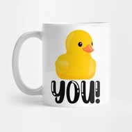 Duck You Funny Rubber Ducky Motif Mug