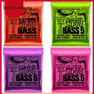 【CRAZYSPE】Ernie Ball Bass Strings 2833 2835 2824 2836 For 4 String 5 String Electric Bass