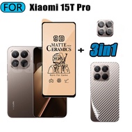 3 IN 1 Xiaomi 15T Pro Tempered Glass Matte Gaming Screen Protector for Xiaomi 15T 14T Pro Ceramic Ma
