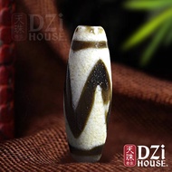 Tiger Tooth Dzi Bead 虎牙天珠 (MC1941)【Dzi House 天珠奇家】Antique Blessing Wealth Luck Of Old Tibetan Kingdo