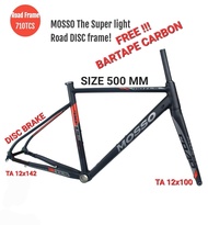 FRAME SEPEDA ROADBIKE MOSSO 710TCS SIZE 500MM 50CM DISCBRAKE RANGKA ROAD BIKE BALAP MOSO UKURAN 500 