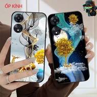 Oppo oppo 38 / a58 / a78 glass phone case printed with lucky deer image