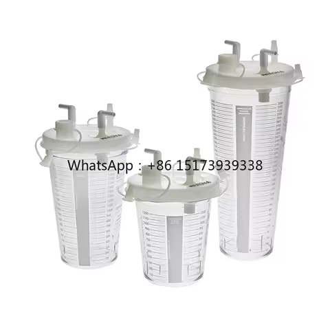 1L 1.5L 2L 3L Medical Surgical Negative Pressure Suction Drainage System Reusable Canister Jar with 