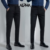 Quần tây nam hàn quốc dáng baggy GEN ALPHA suông đen vải dày dặn co giãn tốt thương hiệu JBAGY