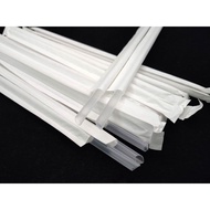Disposable 23cm White Kraft Paper Bubble Tea Food Grade Big Straw 1.1 Large Diameter Thick Independe
