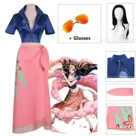 Nico Robin Cosplay Costume One Anime Piece Costumes Dress Outfits Glasses Party Wig For Girl Hallowe