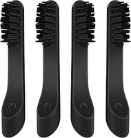 Toothbrush Replacement Heads for Quip, Adult Refill Electric Toothbrush Heads, Black, Pack of 4
