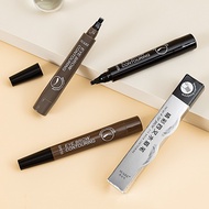 4 Point Eyebrow Pencil 5 Colors Waterproof Liquid Eyebrows Pen Lasting Red Brown Brow Pencil High Qu