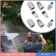 [Prettyia1] 8 Pieces Pressure Washer Adapter Set Pressure Washer Fittings, High Pressure,Car Washing Joint for Portable Easy to Install