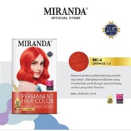 MIRANDA hair color orange mc4 dye rambut cat rambut miranda