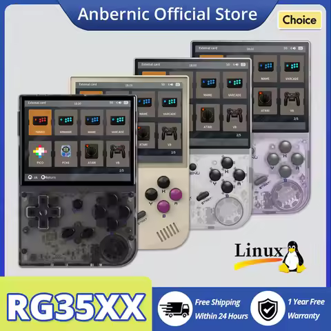 ANBERNIC RG35XX Retro Handheld Game Console Linux System HD And TV Output 3.5 Inch IPS Screen 640x48
