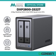 UGREEN NASYNC DXP2800 2-BAY DESKTOP NAS, INTEL N100 QUAD-CORE CPU, 8GB DDR5 RAM, 2.5GBE, 2 * M.2 NVM