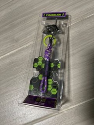 全新7-11新世紀福音戰士 EVANGELION EVA 初號機 金屬雙色 粗繩織帶 鎖匙扣 吊飾掛件KEY CHAIN KHARA
