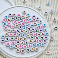 Alphabet Beads: Rainbow Hearts