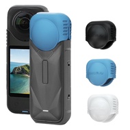 For Insta360 X5 専用レンズキャップ シリコン レンズケース カバー 保護ケース レンズ保護 軽量設計 柔軟 傷防止 耐衝撃 落下防止 for Insta360 X5 レンズプロテクター