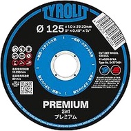 Tyrolit Premium 2-in-1 Cutting Whetstone for Disc Grinders, Outer Diameter 4.9 inches (125 mm) x Thi