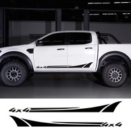 For Nissan NAVARA NP300 D40 D23 D22 2Pcs Car Door Side Stripes Stickers Pickup 4x4 Graphic Vinyl Dec