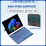 Bluetooth Keyboard for Surface Pro 3/4/5/6/7/7+ Pro9/Pro X/ 11- GO/GO2/GO3/GO4 - 7 Color Backlight -