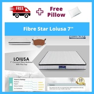 Fibre Star Loiusa 7'' 100% Coconut Fibre with Plus Top