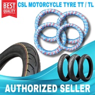 CSL Motorcycle Tyre / Tire 6Layer Gulong Tubeless And Tube Type Japan Quality