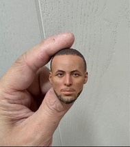 現貨1/6 NBA 球星 金州勇士 Golden State Warriors Stephen Curry 頭雕，適用於enterbay 素體