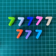(1 PCS) ACRYLIC NUMBERS 7 colors