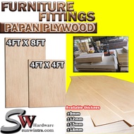 SW HARDWARE 4FT X 4FT, 4FT X 8FT PLYWOOD PAPAN LAPIS,PAPAN PLYWOOD,PAPAN KAYU