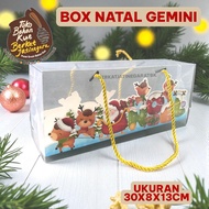 BOX GEMINI CHRISTMAS BOX/ 30X8X13CM CHRISTMAS BOX CAKE BOX CHRISTMAS BOX/